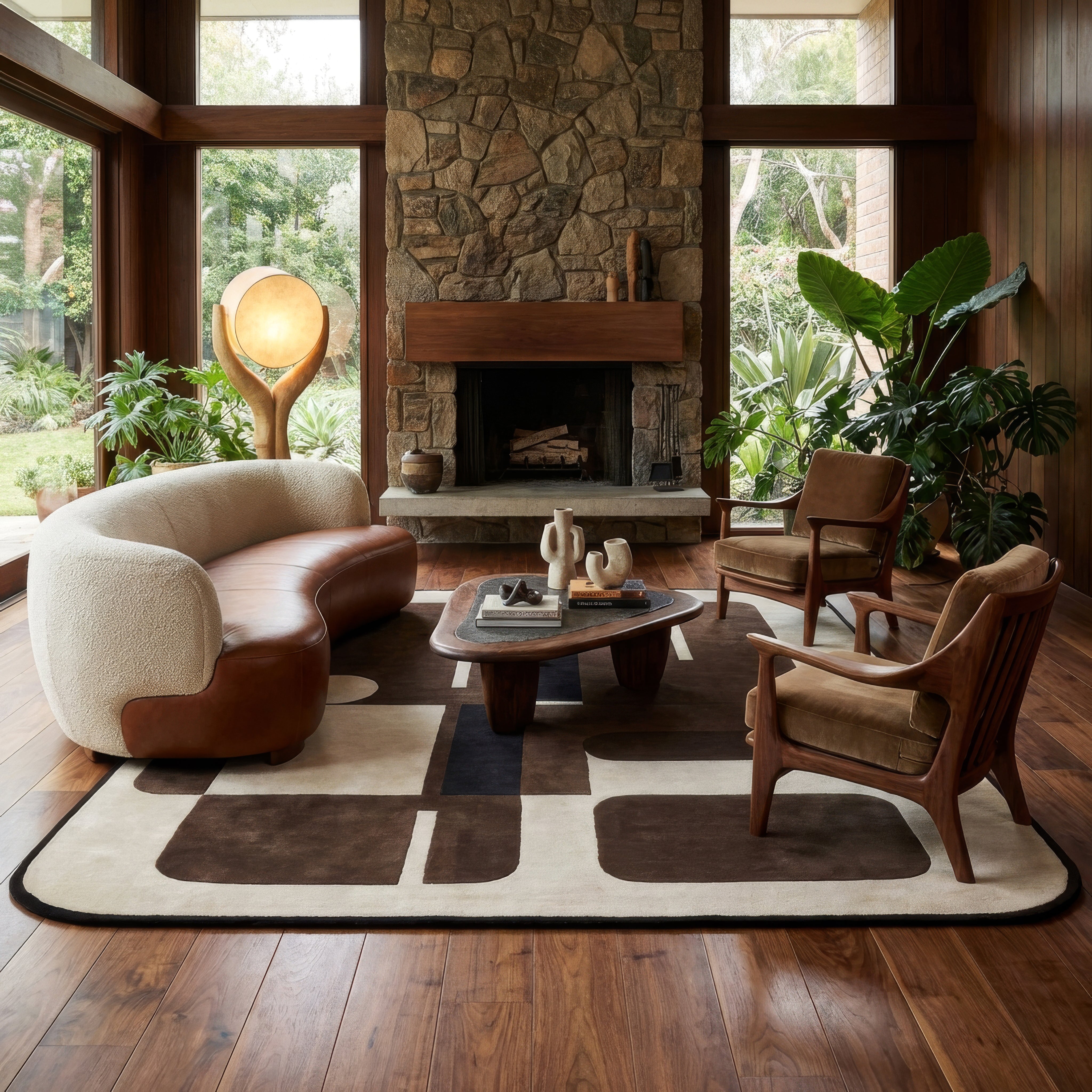 Aimes - Chocolate - Modern Rugs LA