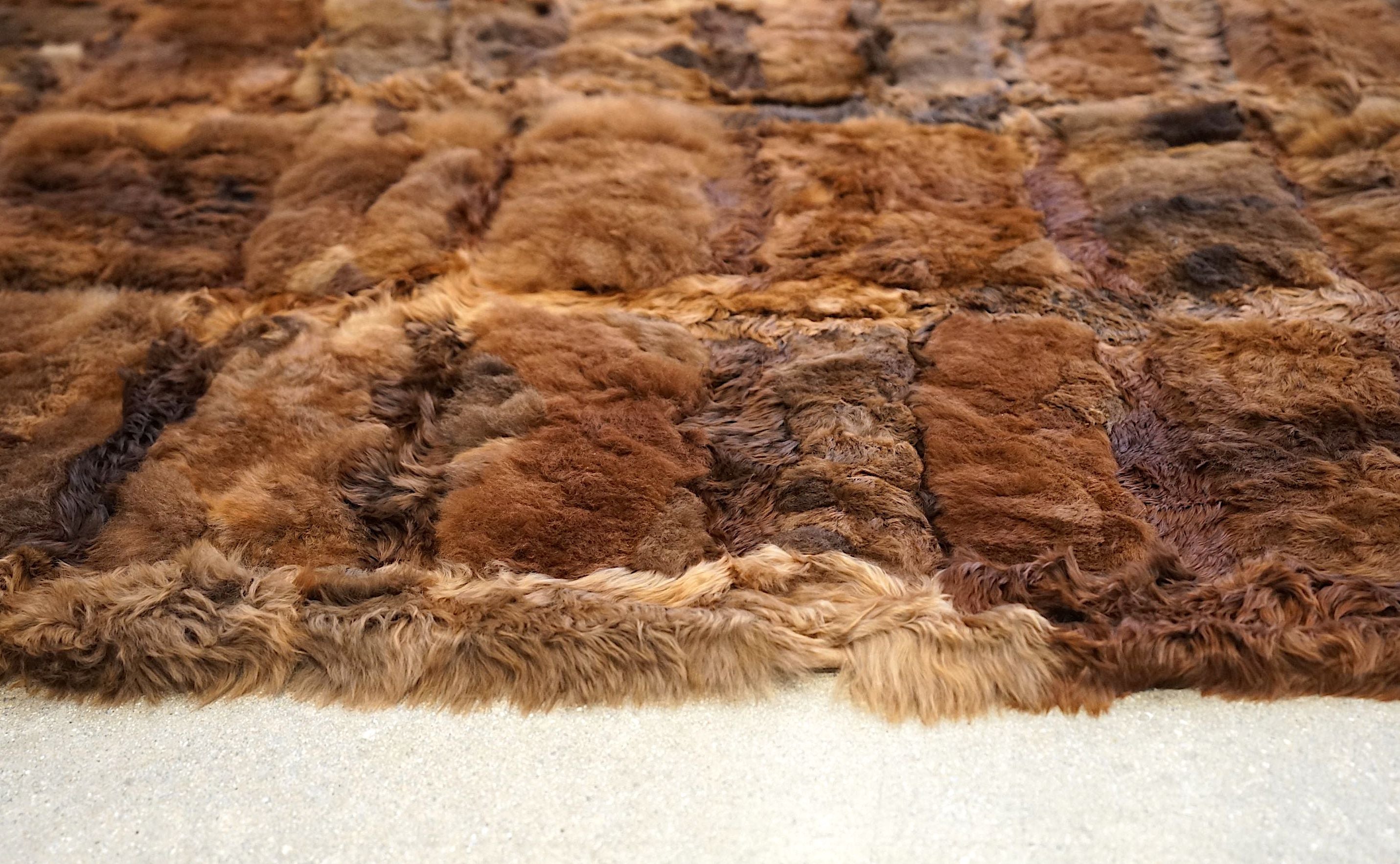 Alpaca Fur - Cobblestone - Modern Rugs LA