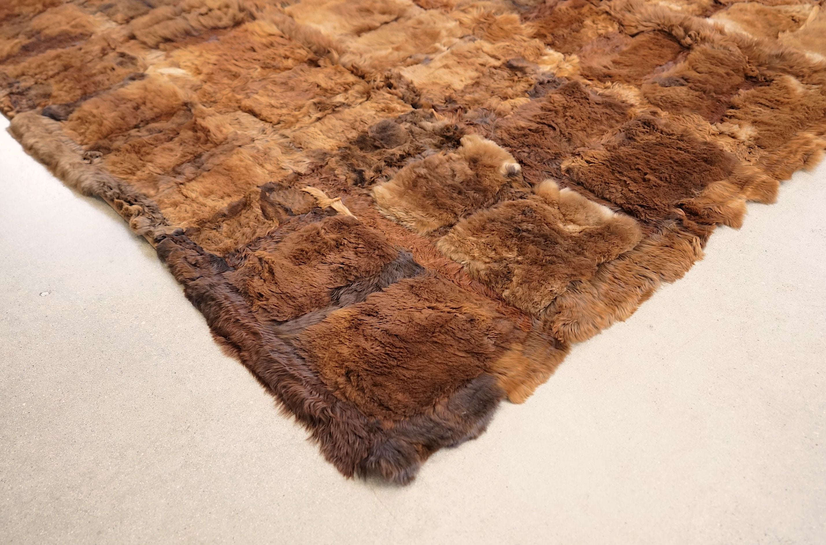 Alpaca Fur - Cobblestone - Modern Rugs LA