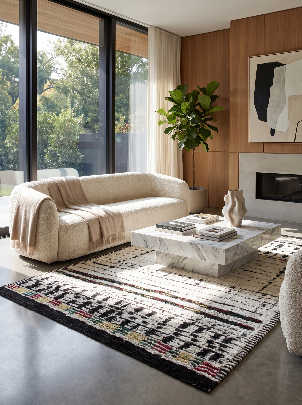 MARRAKECH "IVORY/ BROWN" #1200 - Modern Rugs LA