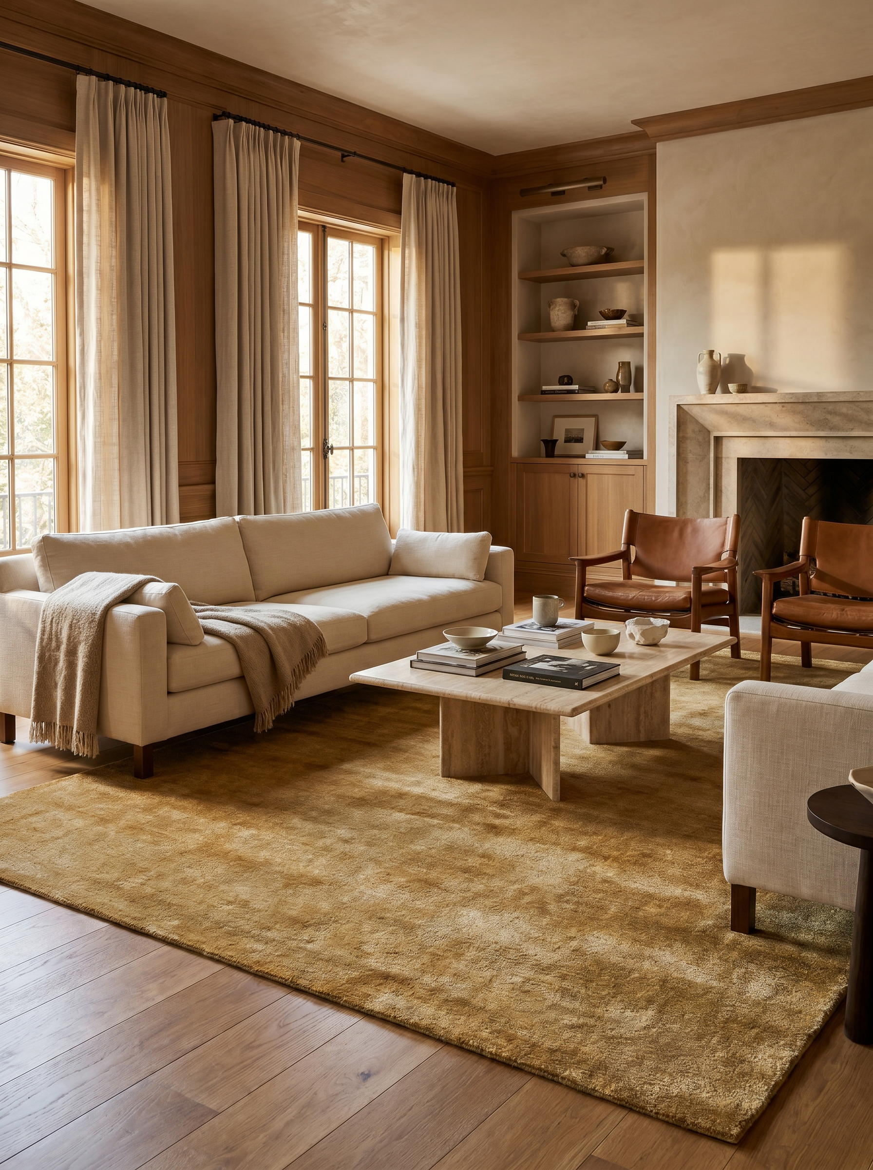 Solid Mohair - Copper - Modern Rugs LA