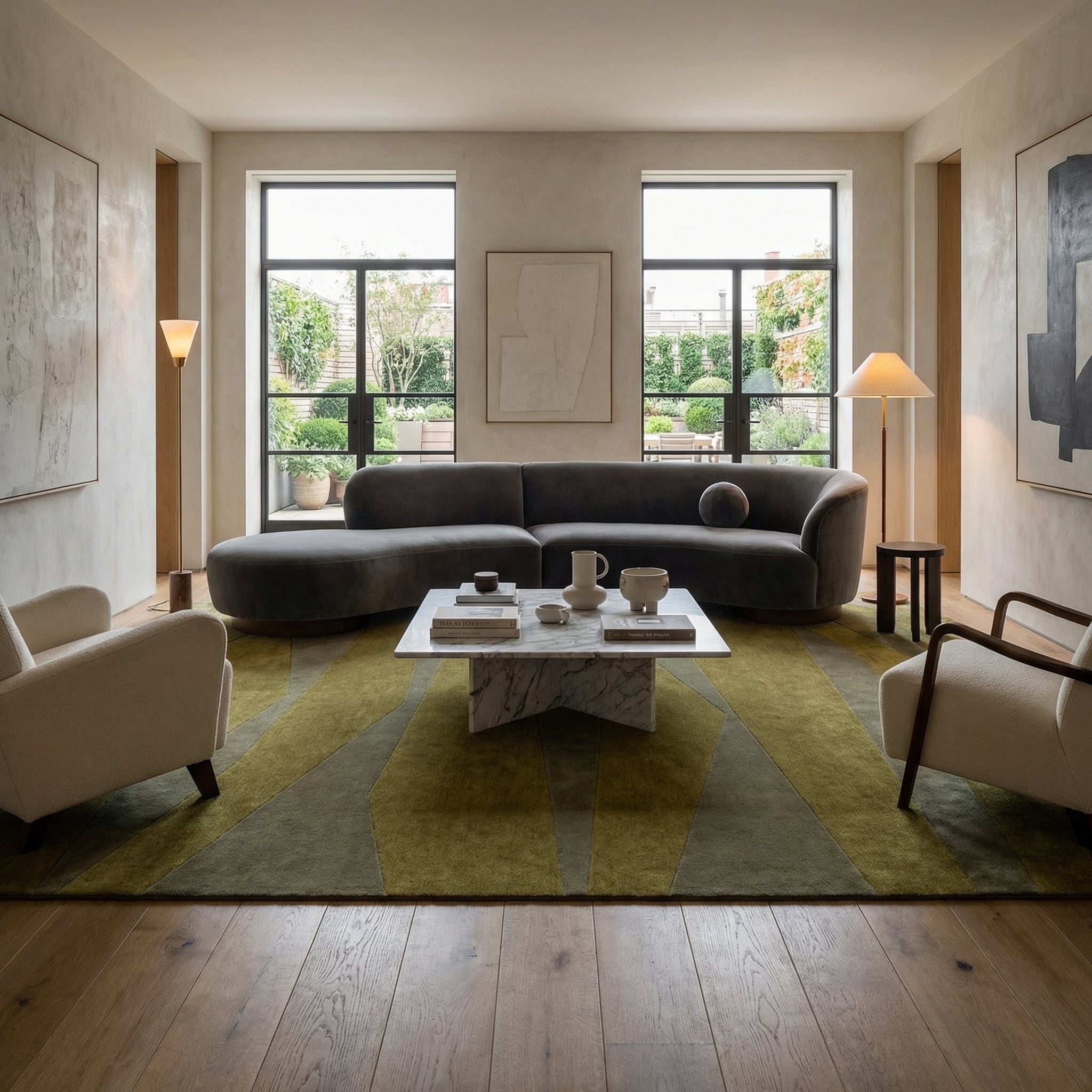 Luis Fernandez, NOMAD - Moss - Modern Rugs LA