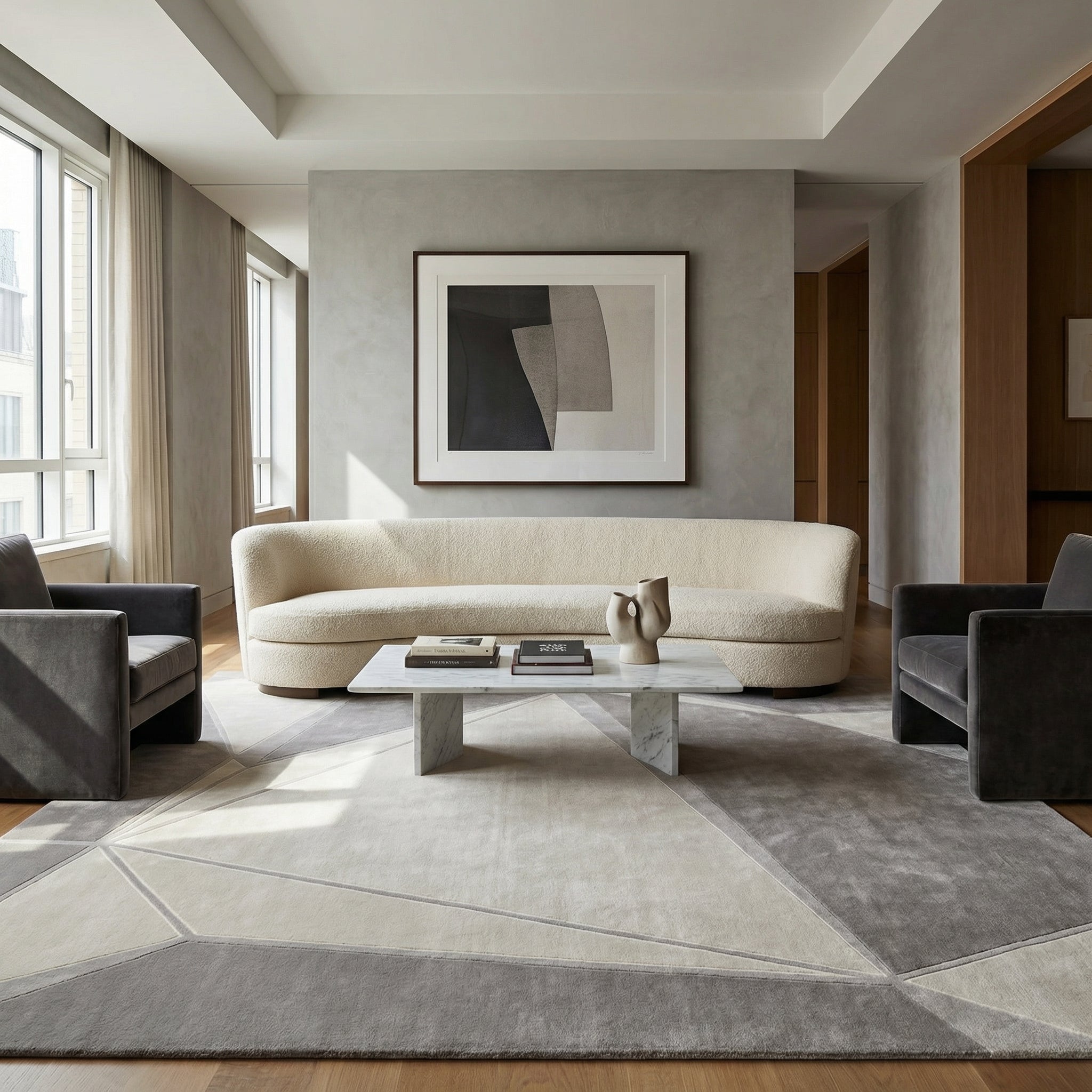 Luis Fernandez, STELLA - Taupe - Modern Rugs LA