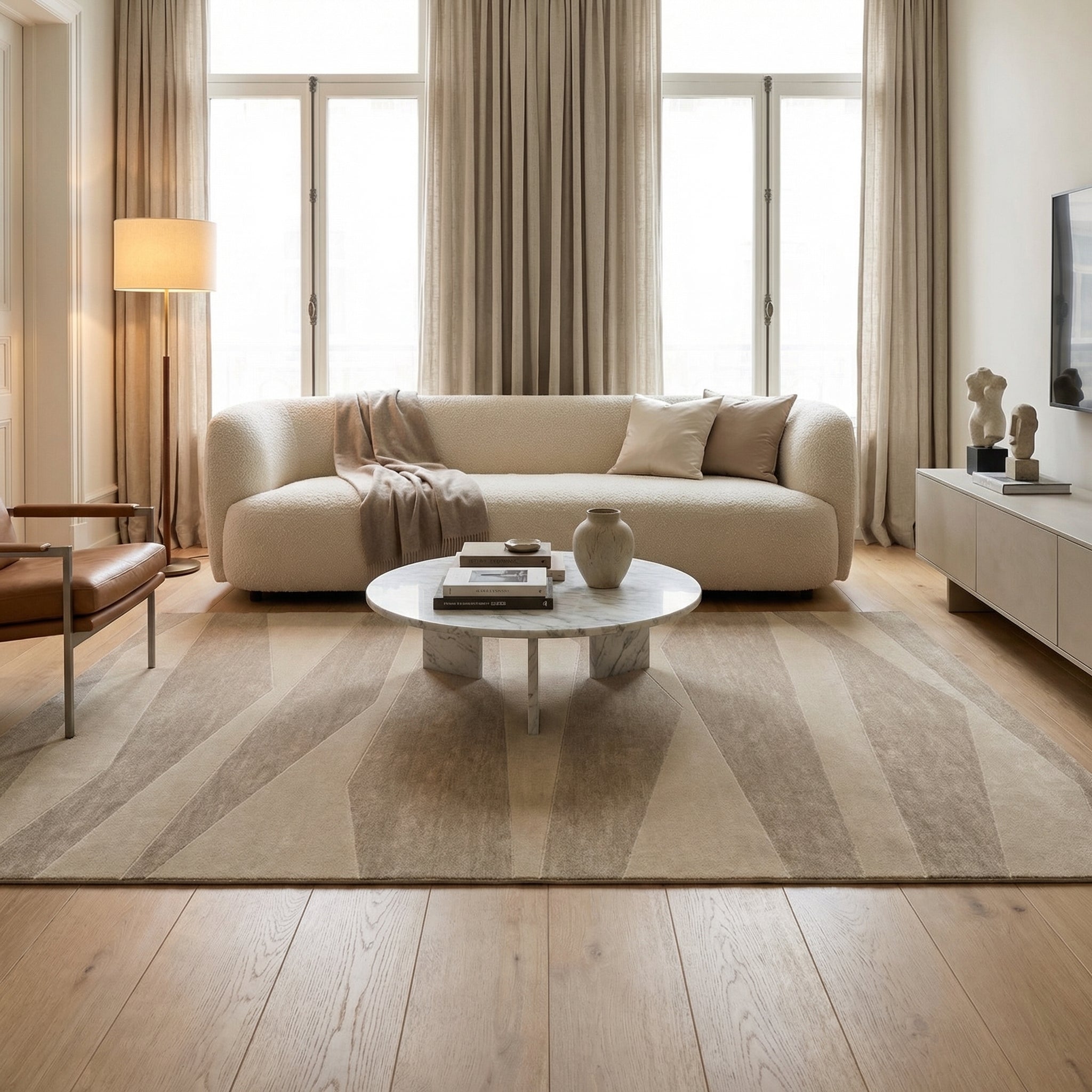 Luis Fernandez, NOMAD - Taupe - Modern Rugs LA