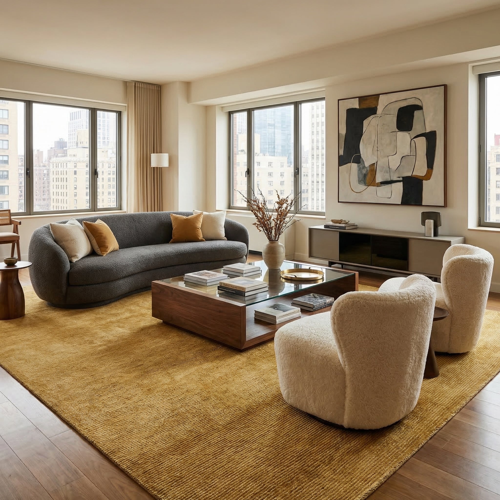 Ribbed Solid - Modern Rugs LA