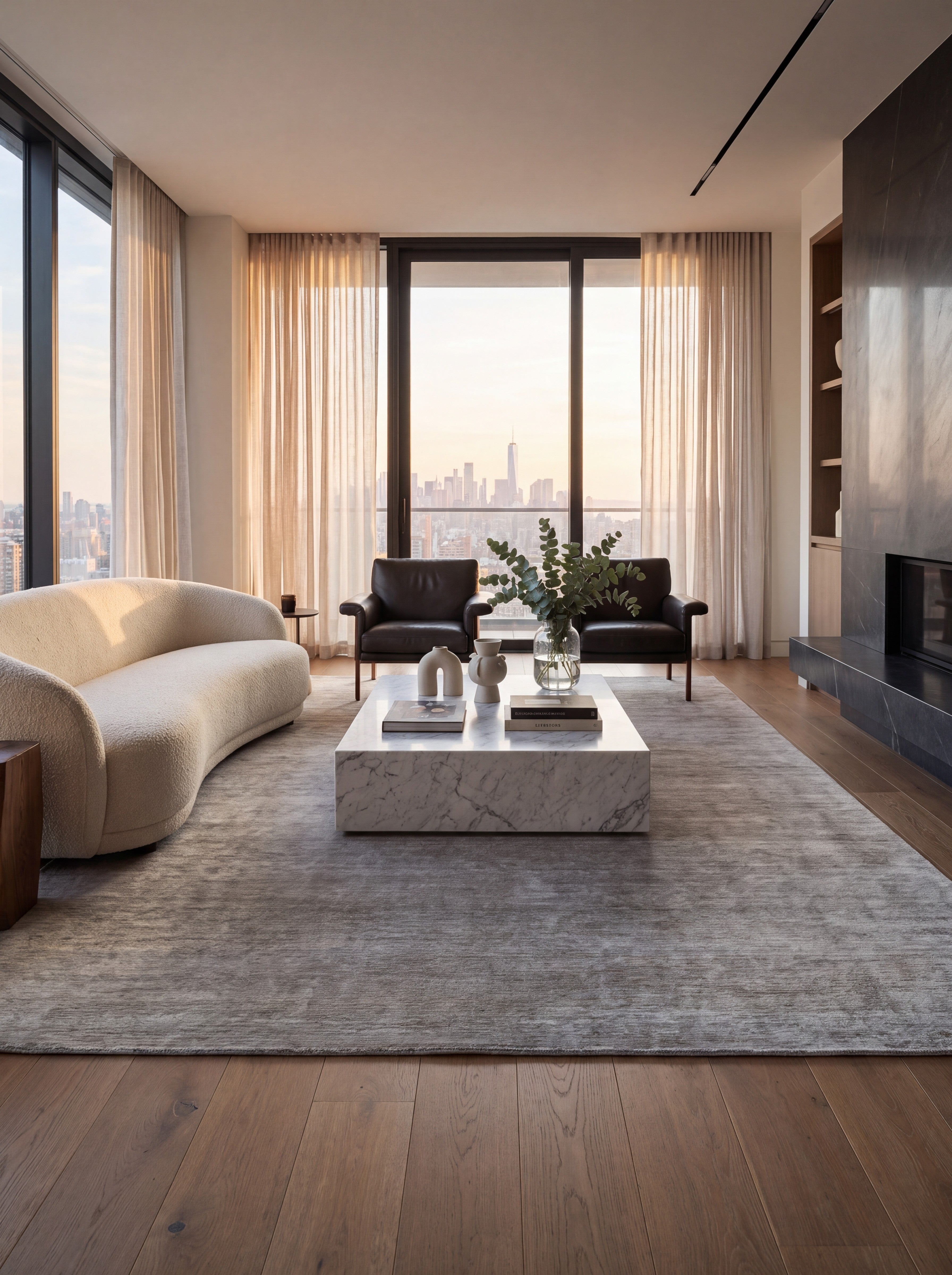 Sheared Silk - Grey - Modern Rugs LA