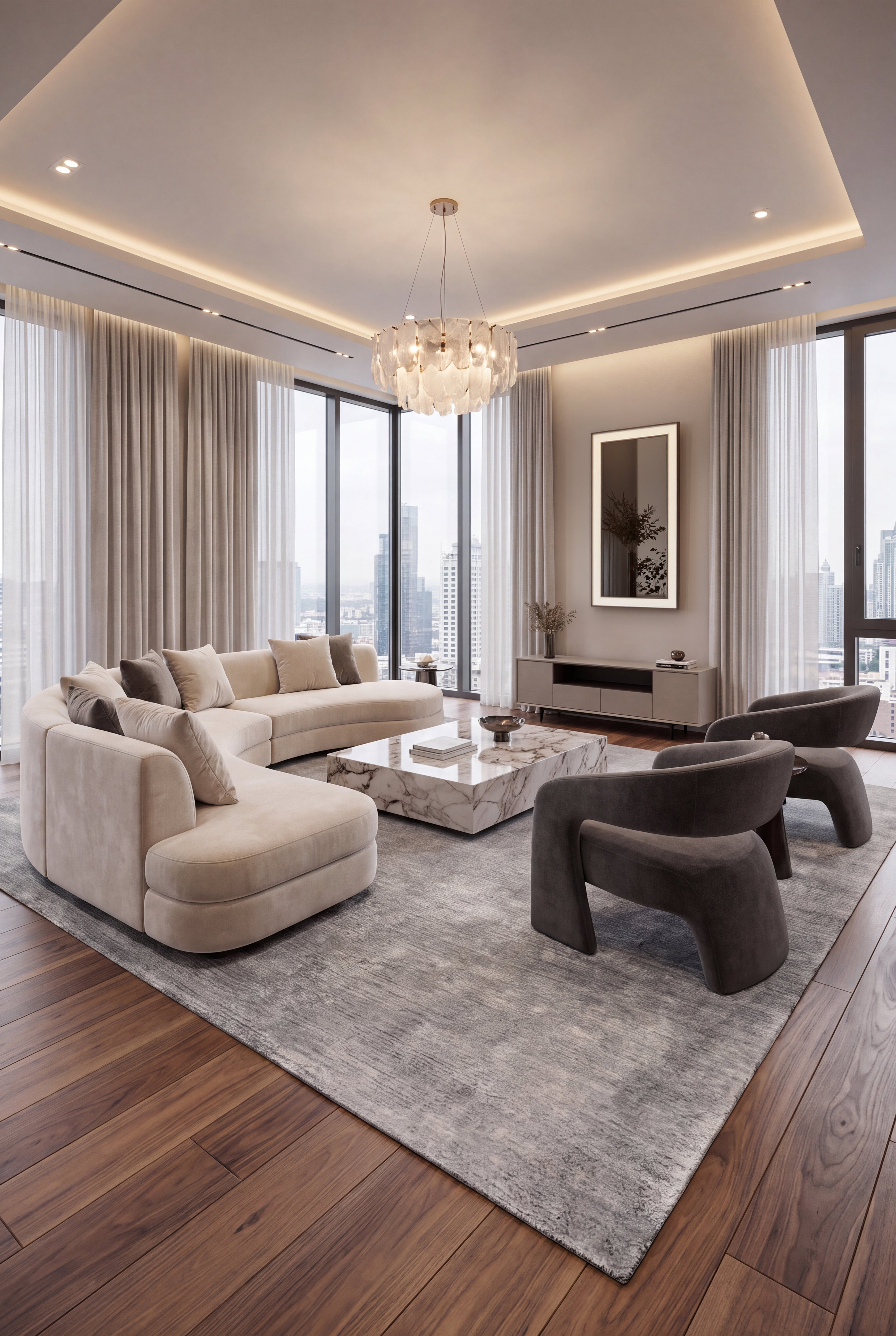 Solid Mohair - Grey - Modern Rugs LA