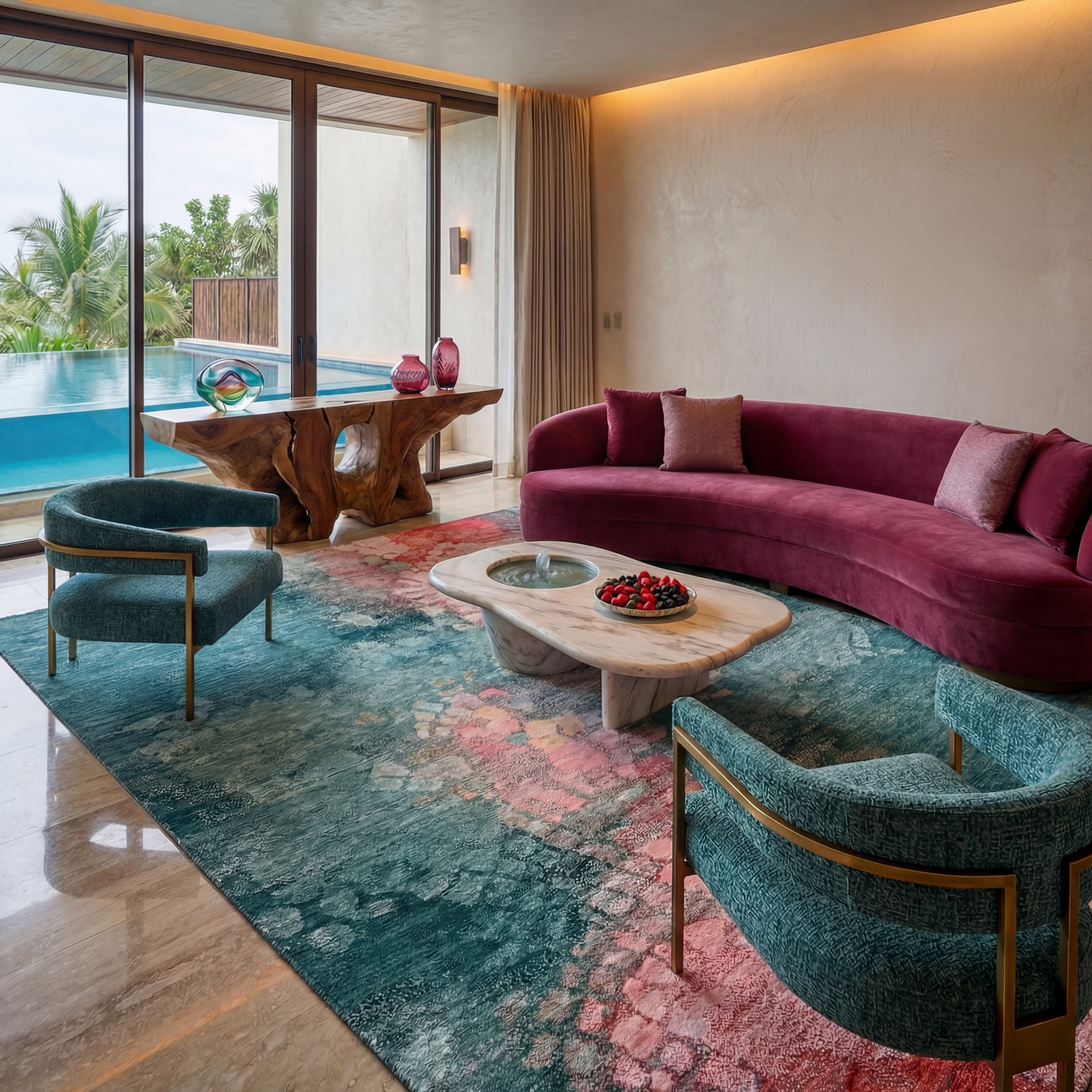 Pisces - Teal / Berry