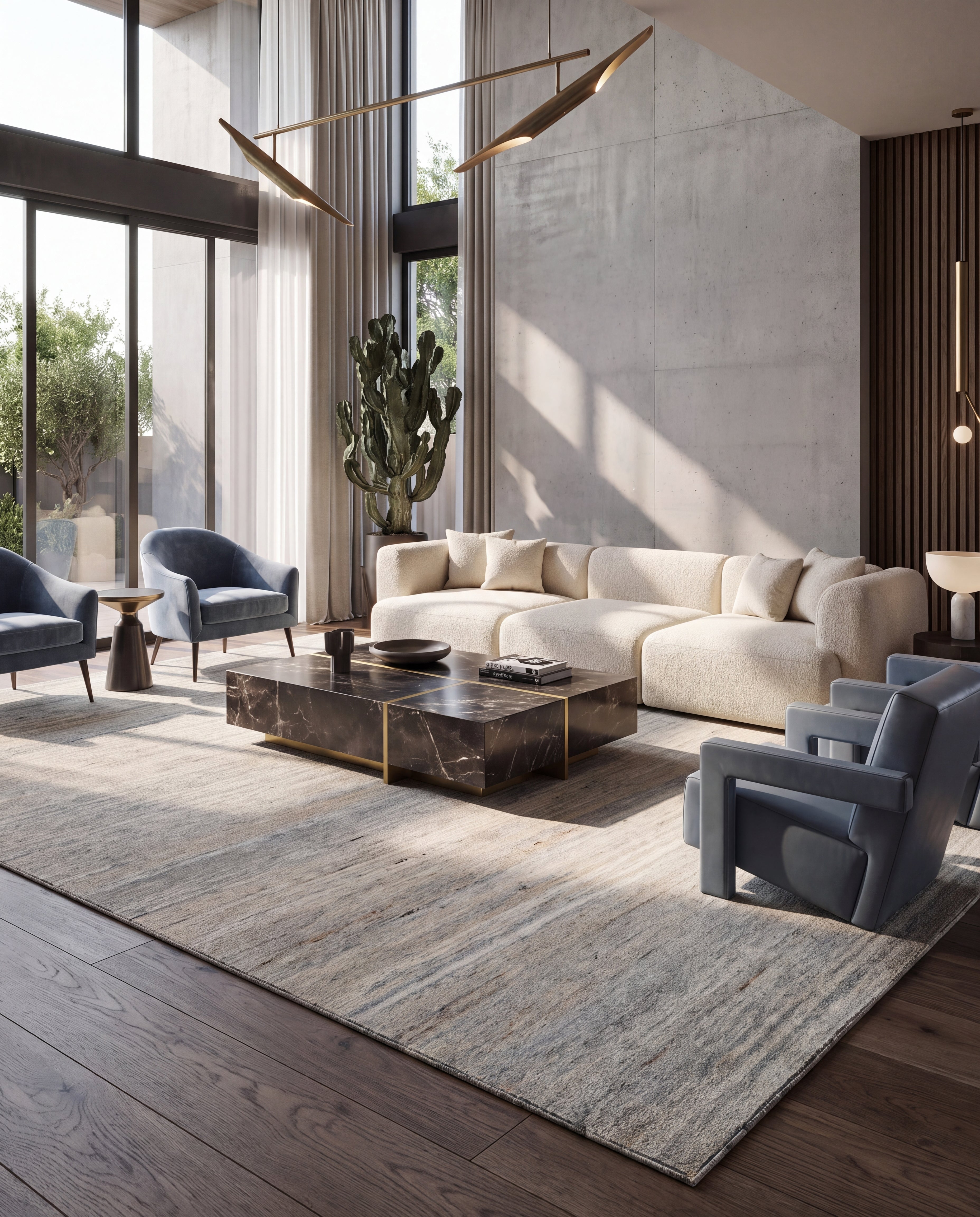 Textured Haze - Modern Rugs LA