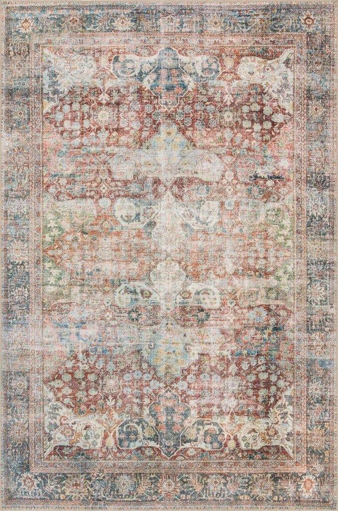 Laura in Brick / Multi - Modern Rugs LA