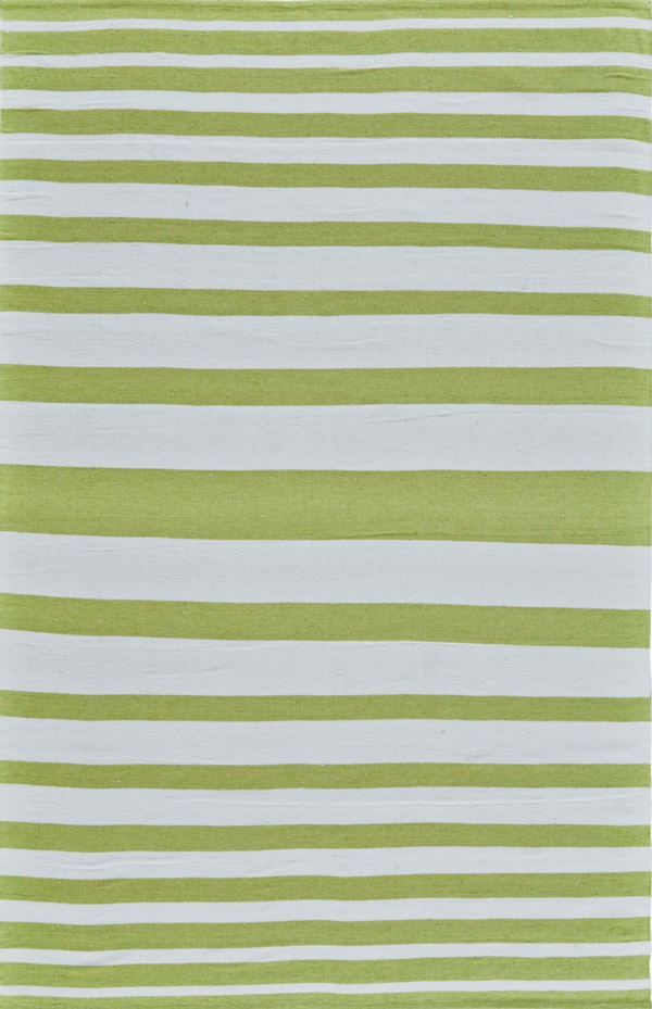 Sargasso Stripe Green / White - Modern Rugs LA