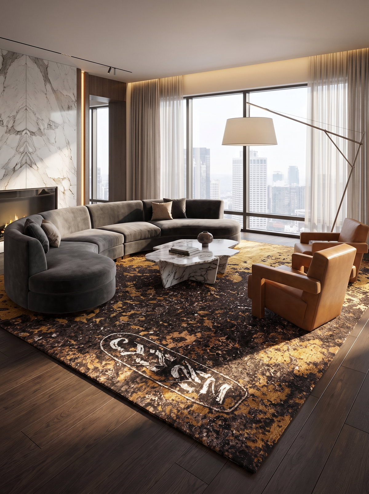 CHAZ GOLD- Chaz Bojórquez - Modern Rugs LA