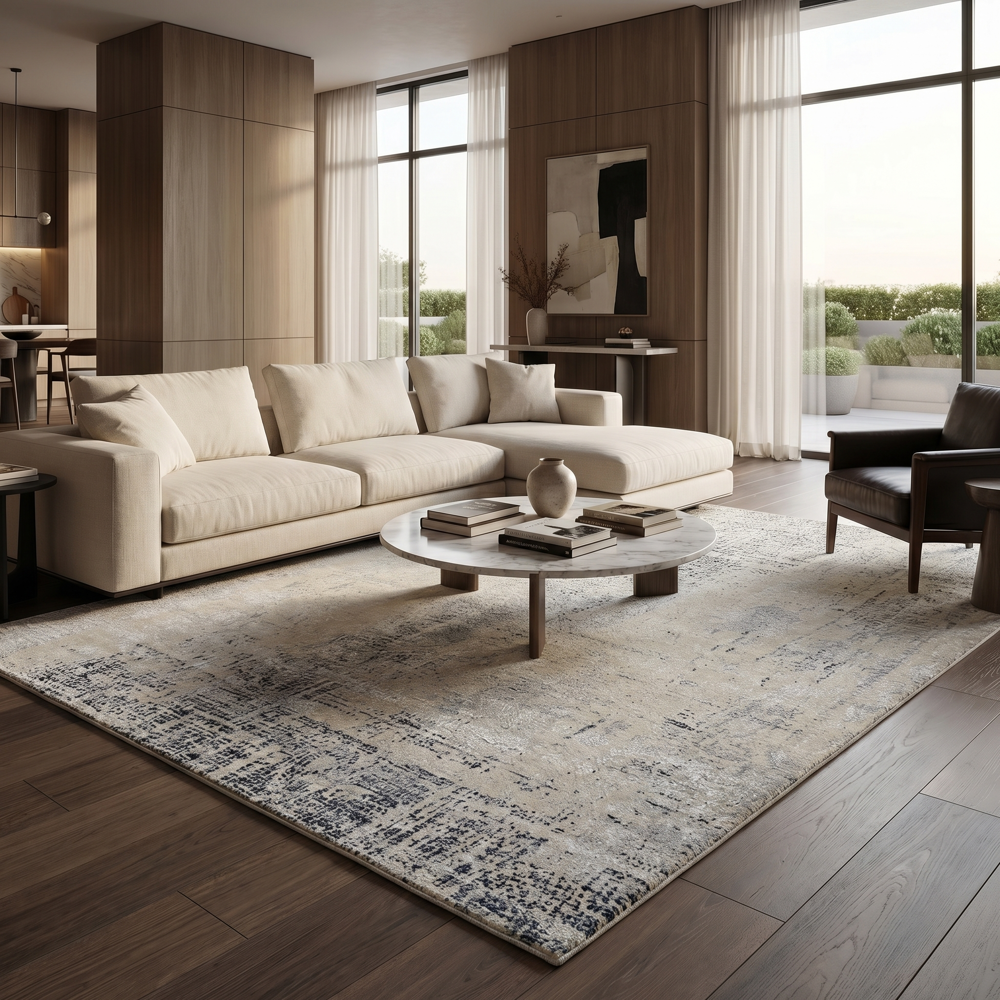 Cosmos beige/blue - Modern Rugs LA