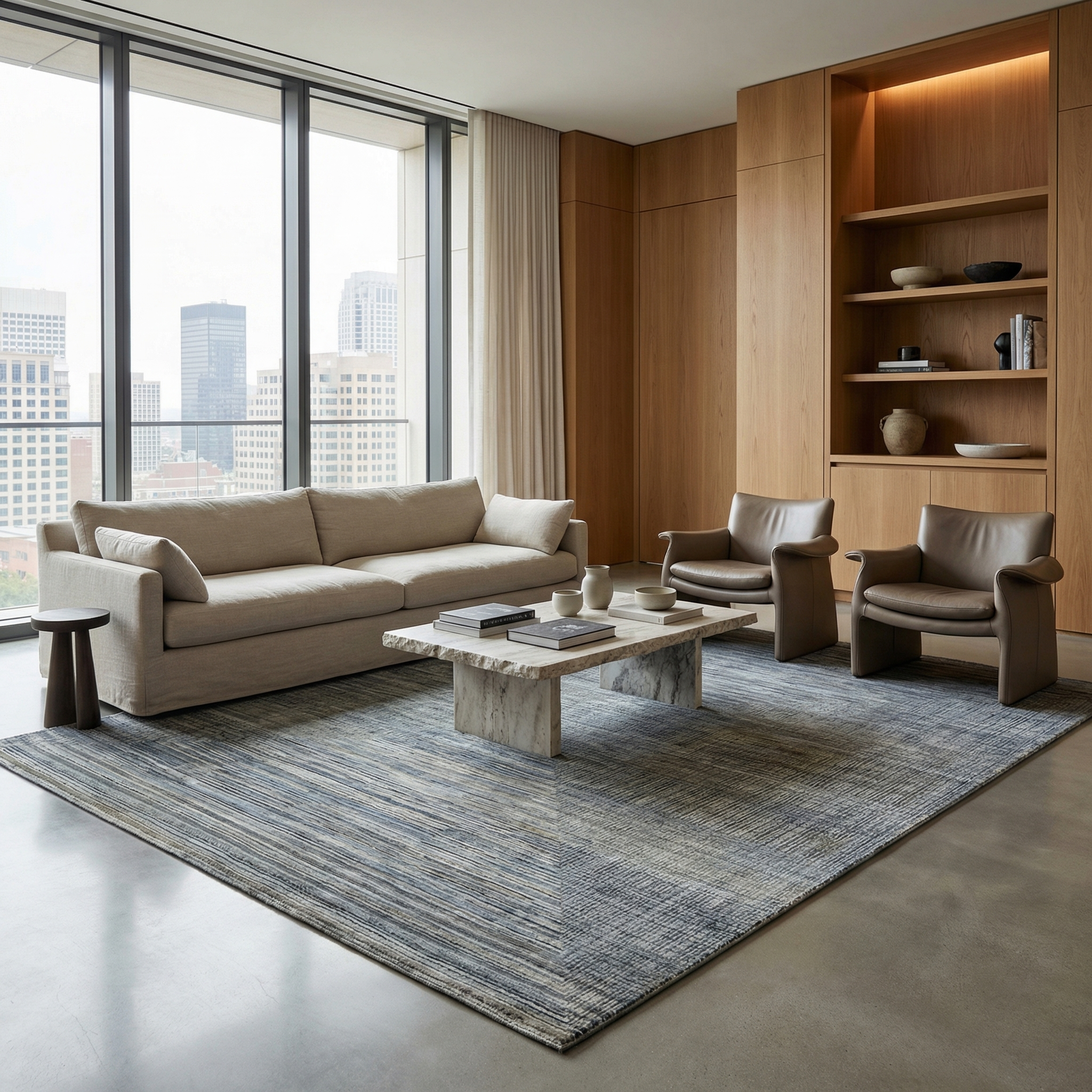 Cosmos beige/blue - Modern Rugs LA