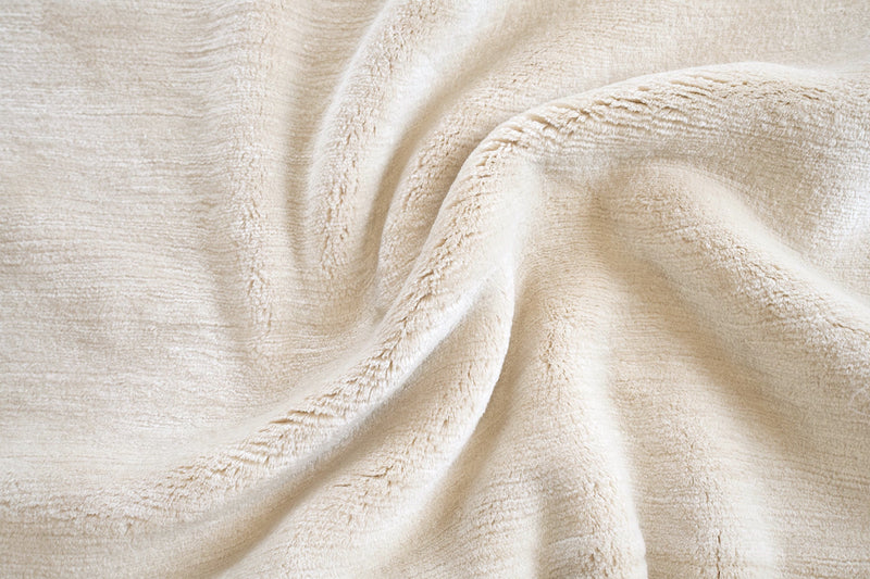 Solid Mohair Oyster White