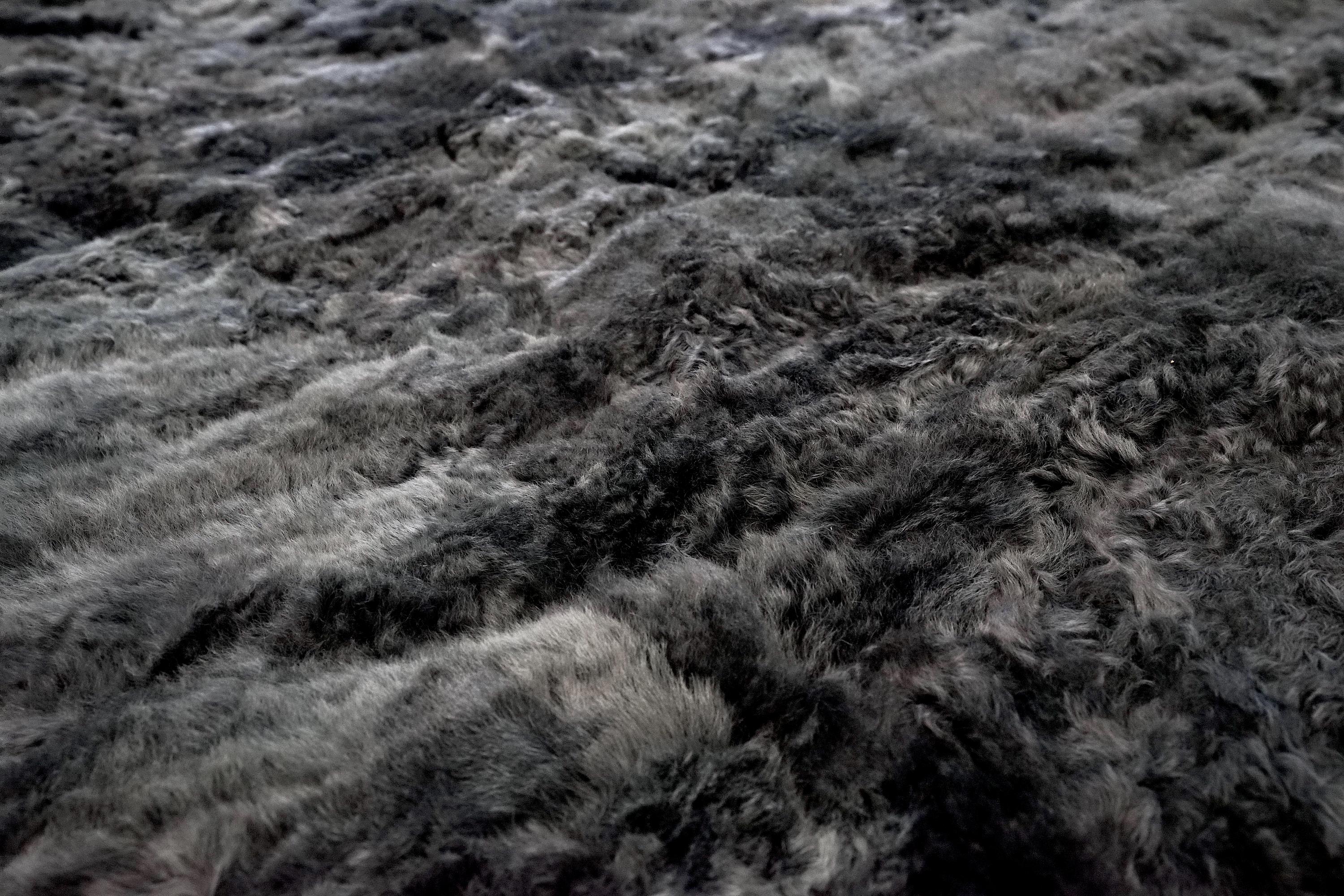 Alpaca Fur-Charcoal