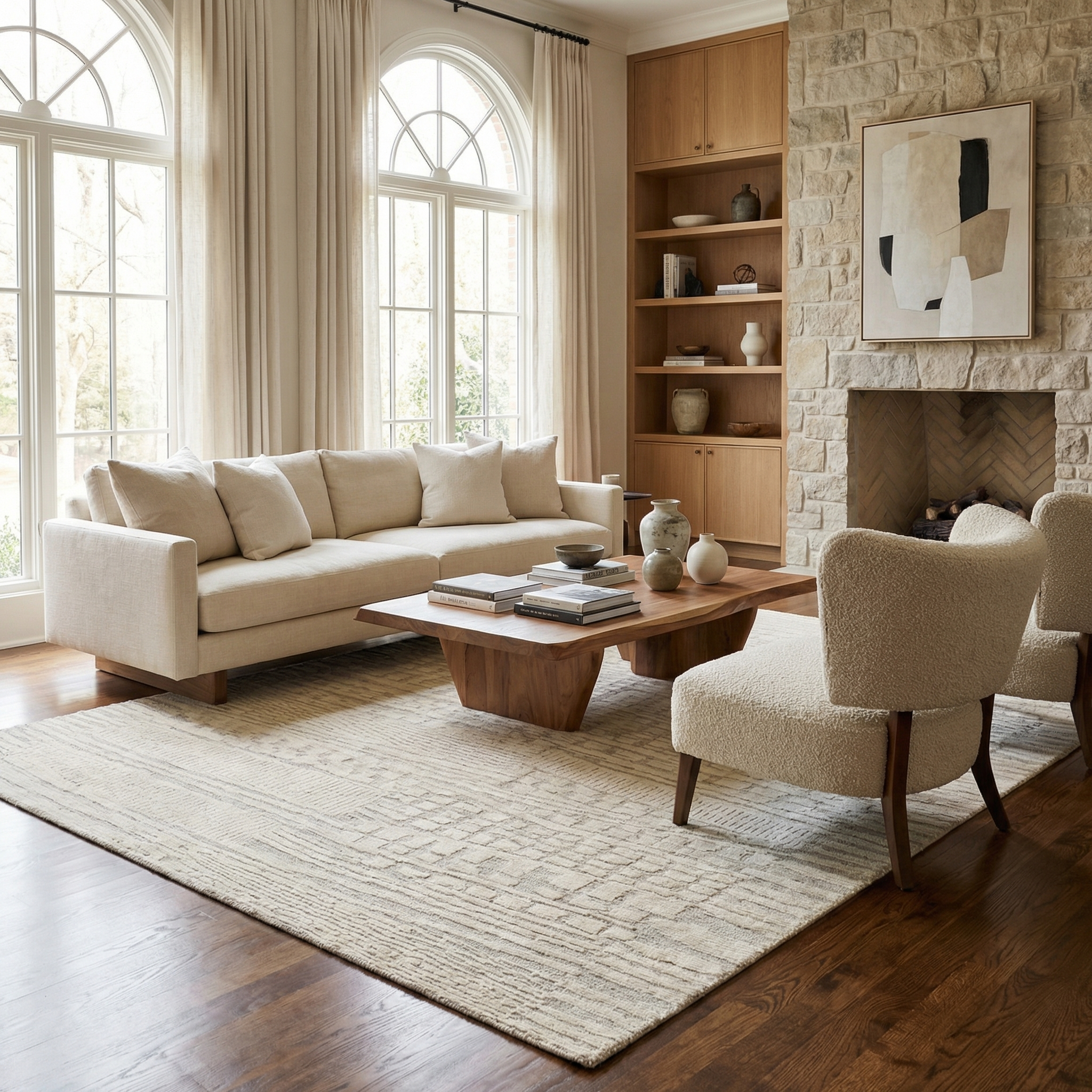 Heather Abstract - Modern Rugs LA