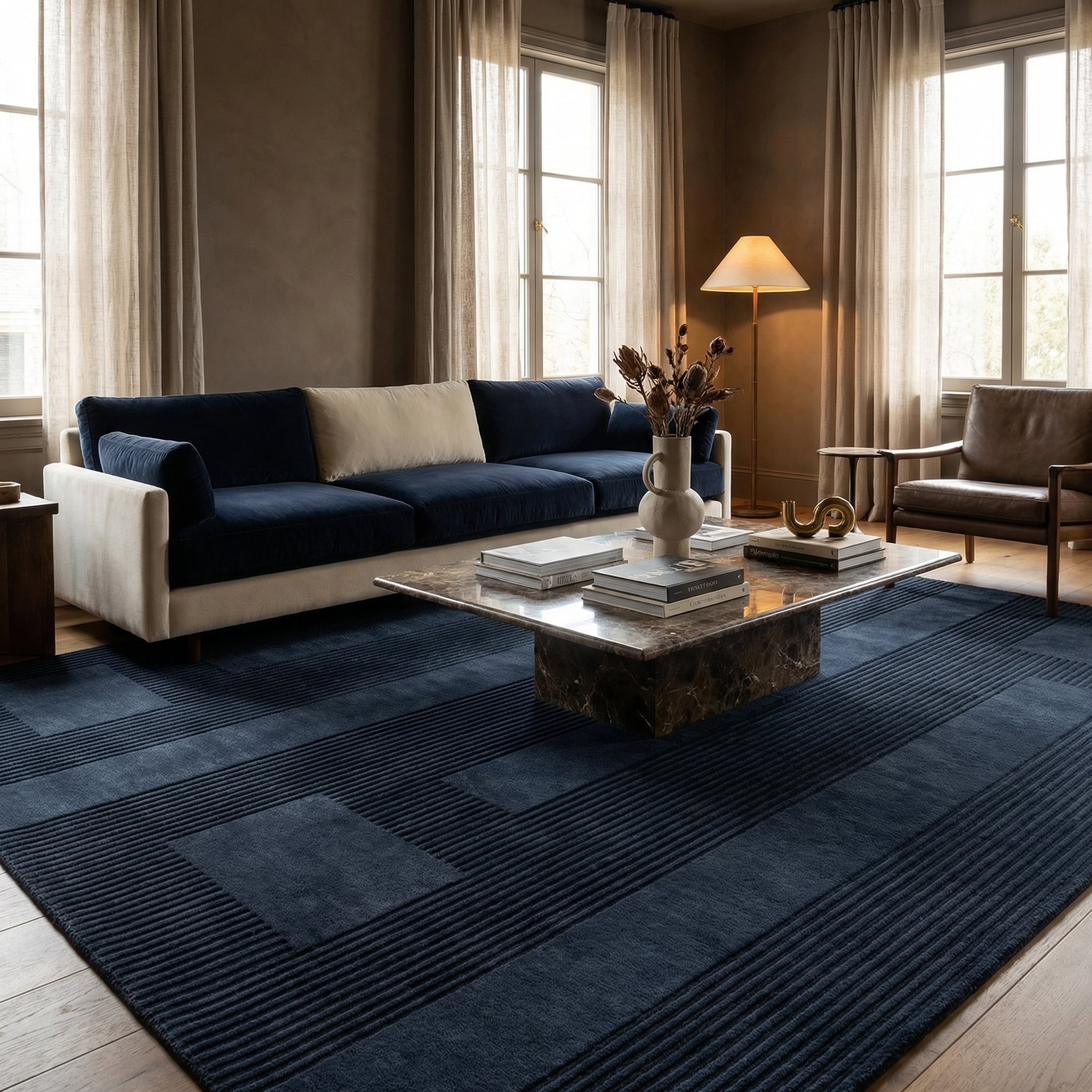 Luis Fernandez, ION - Slate - Modern Rugs LA