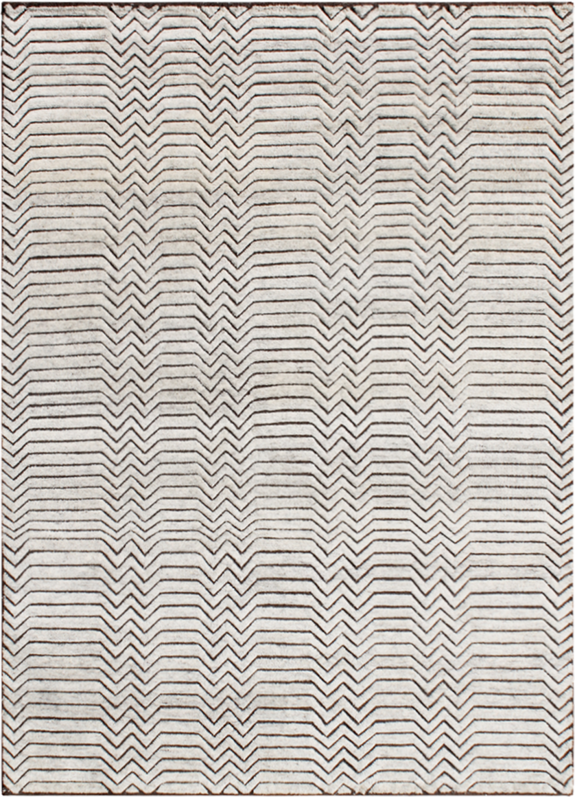 MARRAKECH "IVORY/ D BROWN" #124 - Modern Rugs LA