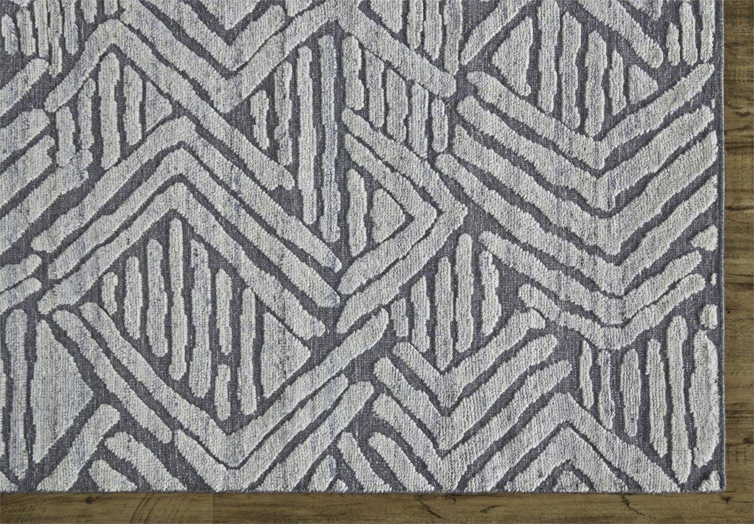 Amelia in Blue / Dark Grey - Modern Rugs LA