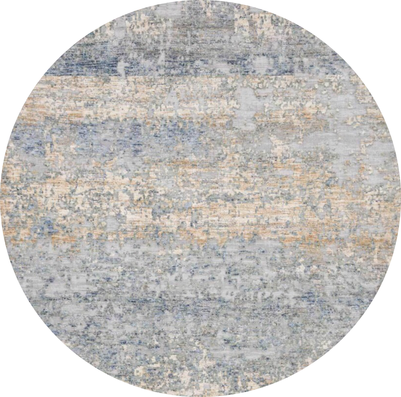 Pandora Blue / Gold - Modern Rugs LA