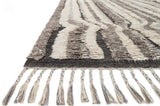 Khalid in Stone Charcoal - Modern Rugs LA