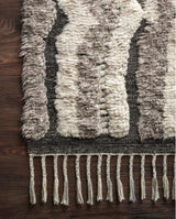 Khalid in Stone Charcoal - Modern Rugs LA