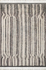 Khalid in Stone Charcoal - Modern Rugs LA