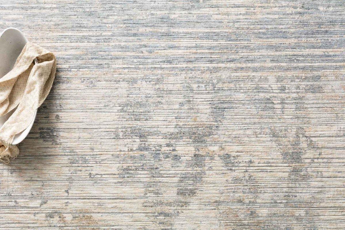 Pandora Ivory / Blue - Modern Rugs LA