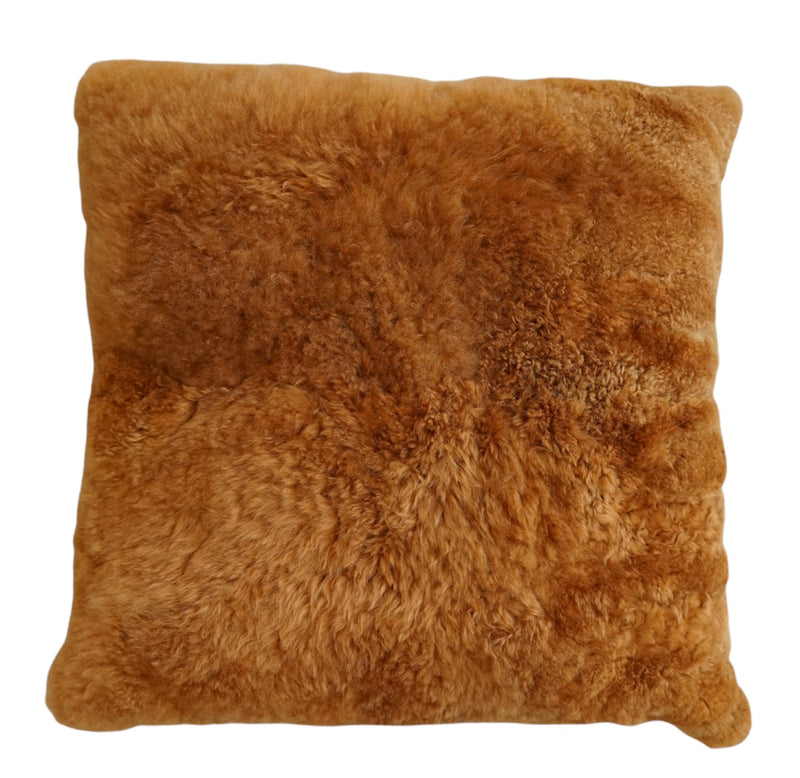 Huacaya Alpaca Cushion Caramel