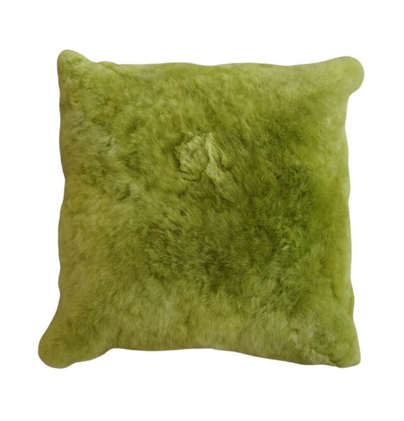Huacaya Alpaca Cushion Green