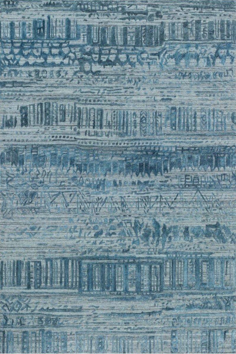 Sojourn in Blue - Modern Rugs LA