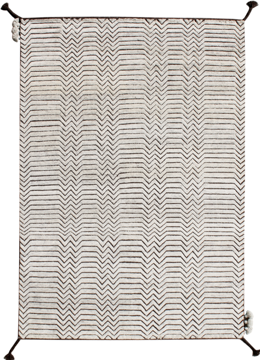 MARRAKECH "IVORY/ D BROWN" #50012 - Modern Rugs LA