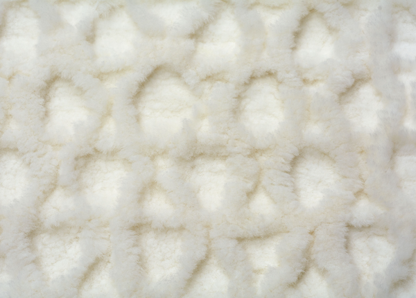 Patagonian Sheepskin Matelasse in Natural White - Modern Rugs LA