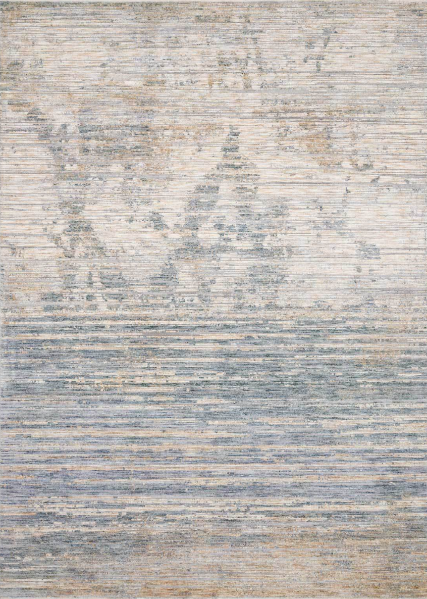 Pandora Ivory / Blue - Modern Rugs LA