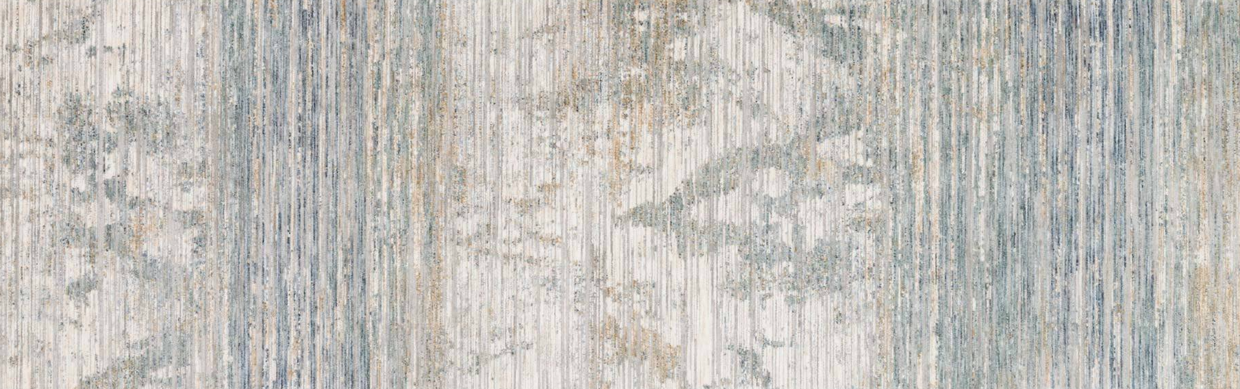 Pandora Ivory / Blue - Modern Rugs LA