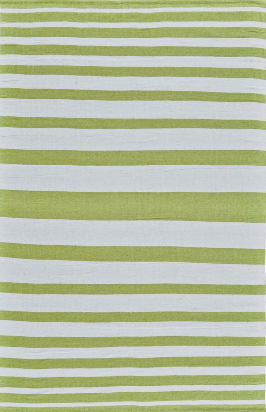 Sargasso Stripe Green / White - Modern Rugs LA