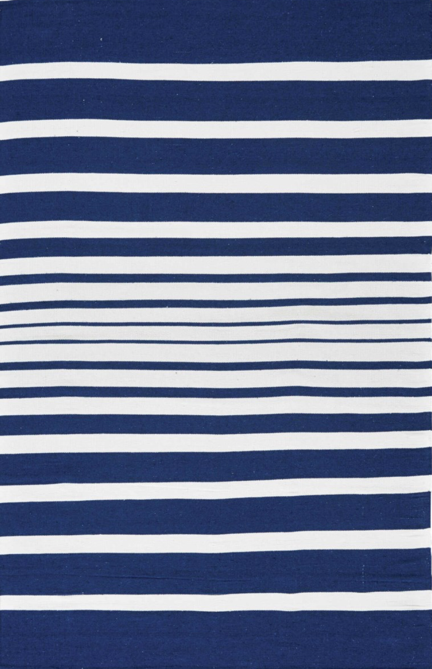 Sargasso Stripe Cobalt / White - Modern Rugs LA