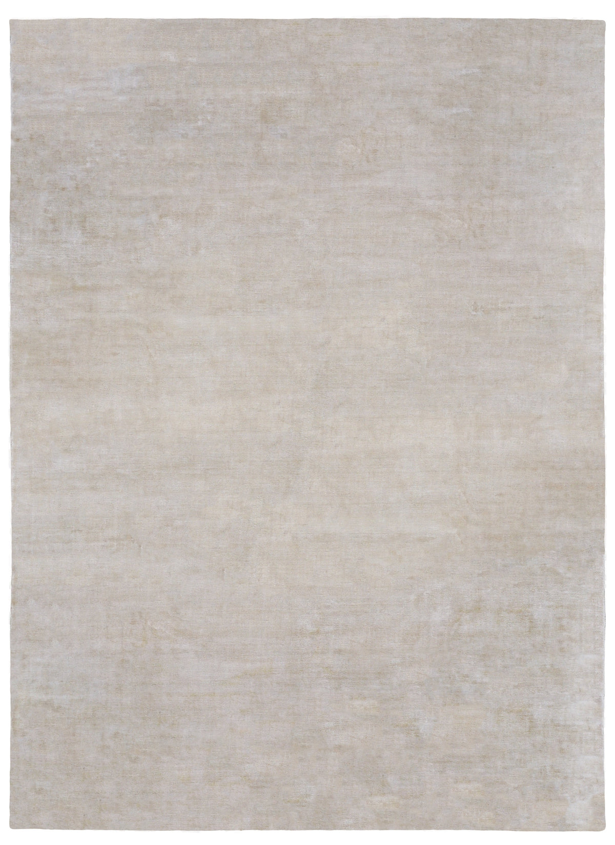 Solid Color Silk Rug Solid Silk Ivory | Modern Rugs LA