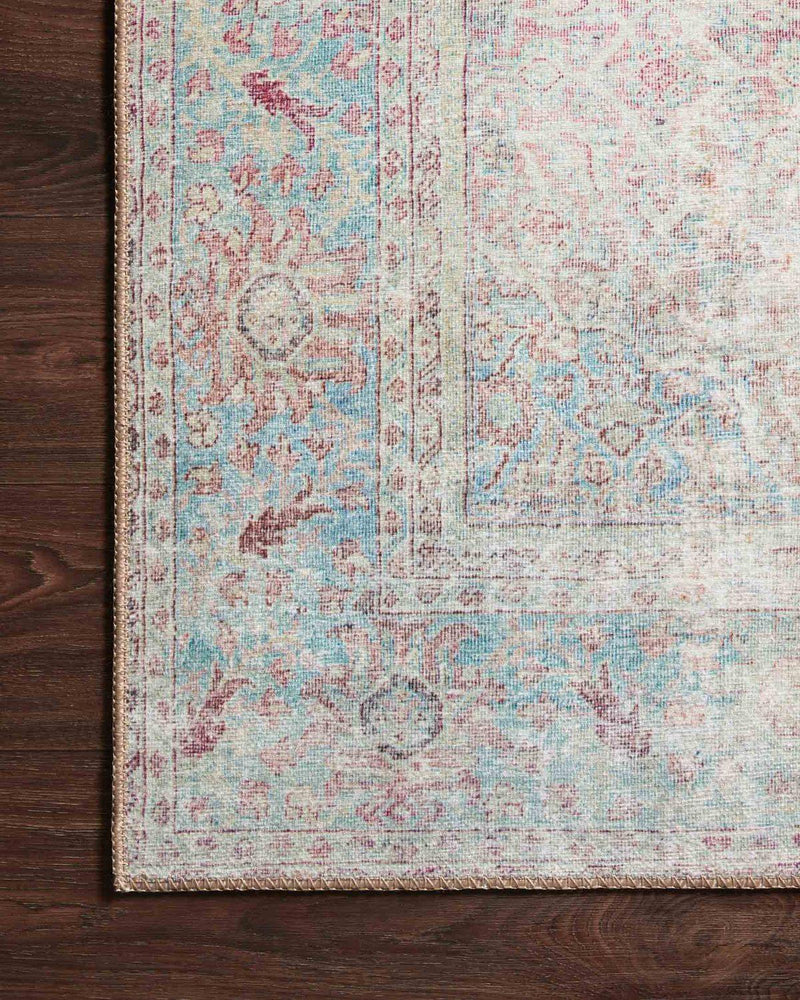 WYNTER-04 Red / Teal - Modern Rugs LA